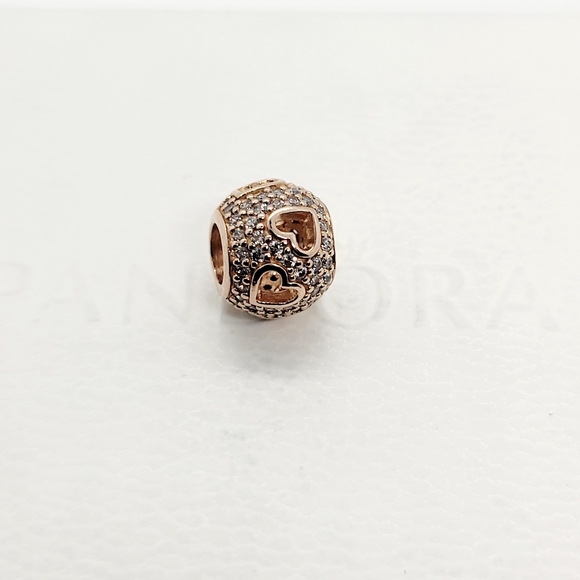 ❤️ Authentic Pandora ⭐️RETIRED⭐️ ROSE HEART CHARM - Picture 5 of 5